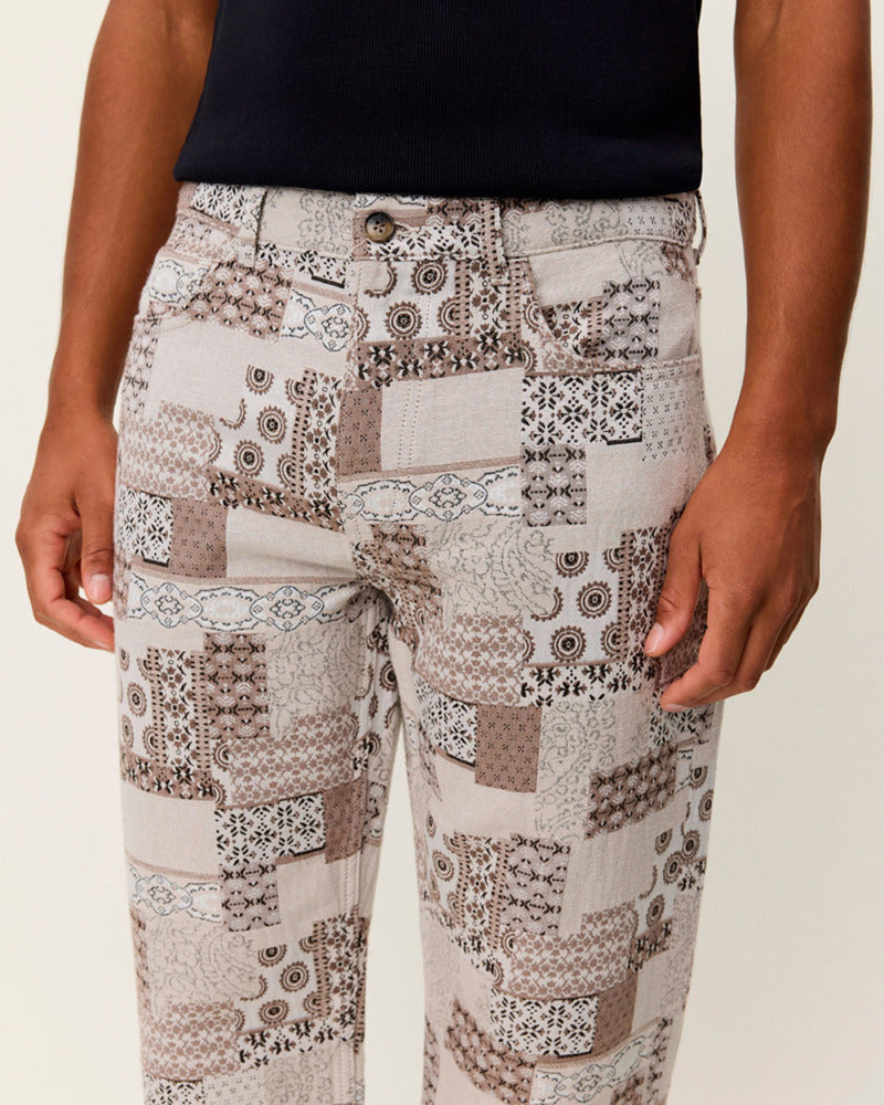 Ryder Patchwork Jacquard Pants