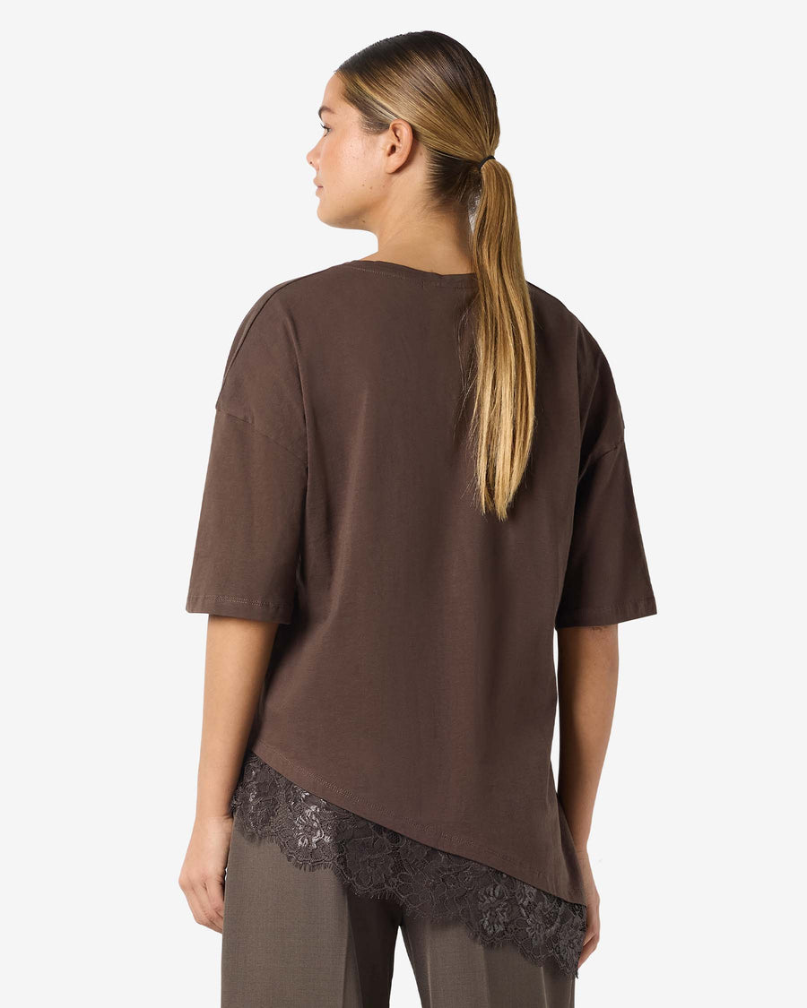 NMEASY LACE DETAIL T-SHIRT