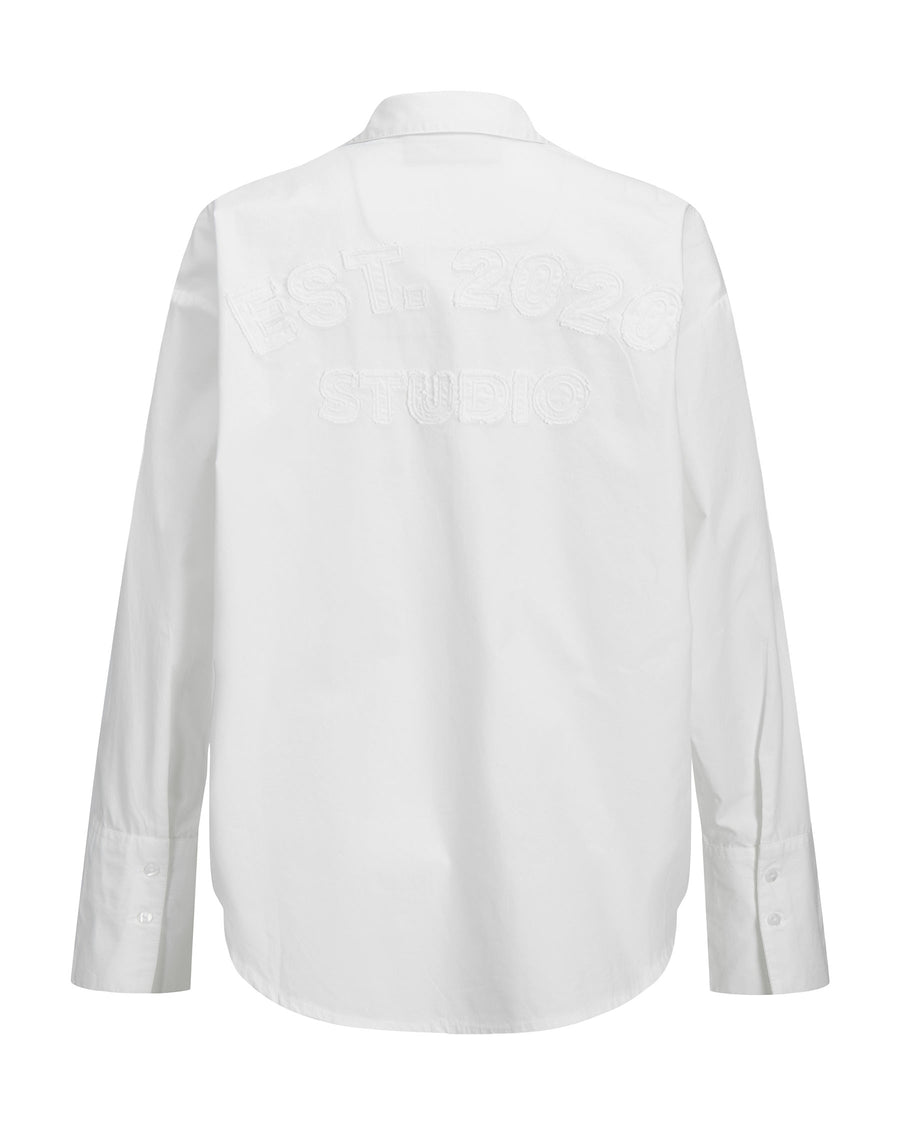 JXHENNA LS POPLIN PATCH SHIRT