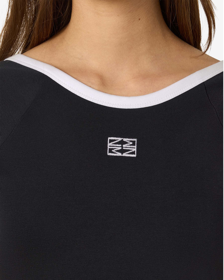NMTWIN S/S O-NECK CONTRAST TEE