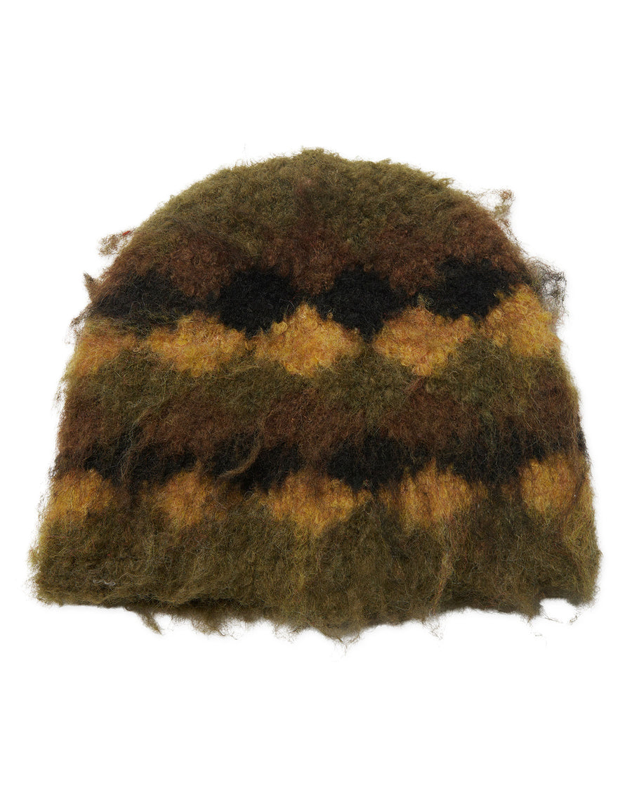 WBYan Check Hairy Beanie