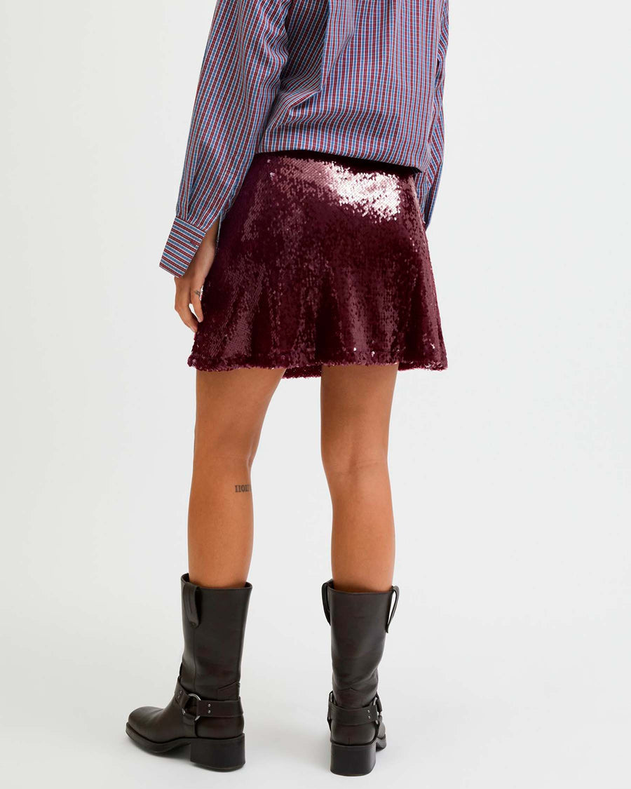 JXSIA TARA SEQUIN MINI SKIRT