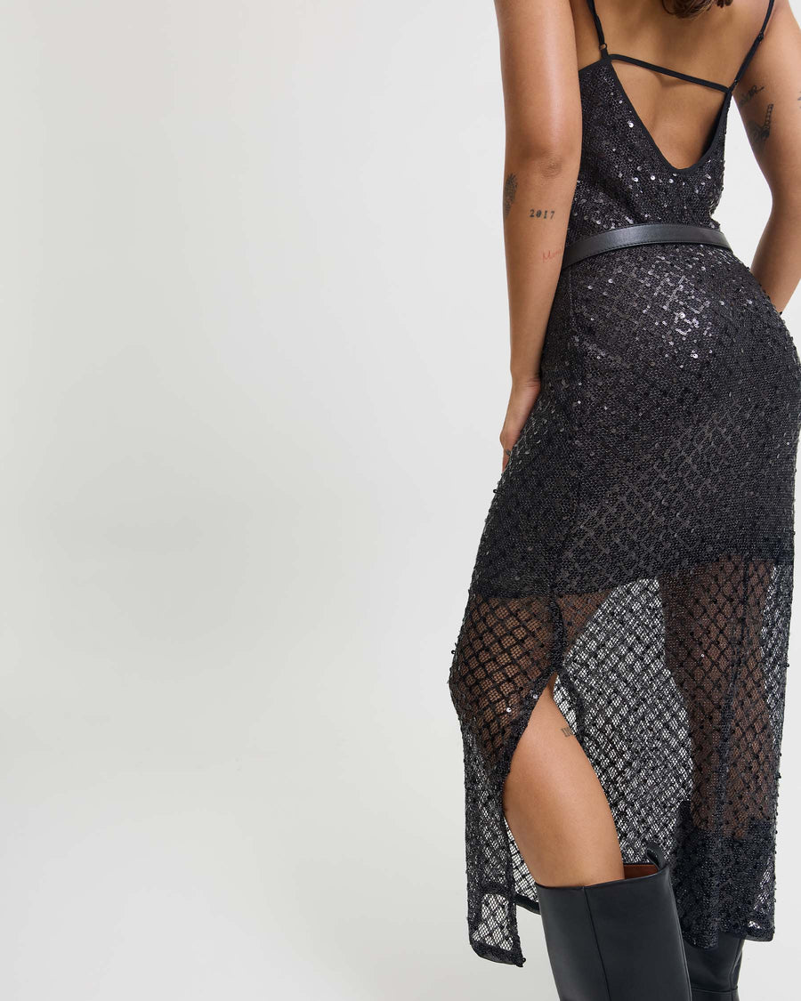 JXFIE GLITTER LONG DRESS