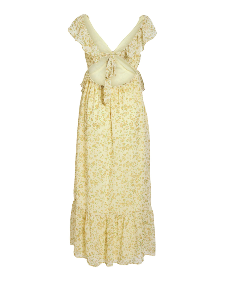 VIMONE S/L MAXI FLOUNCE DRESS