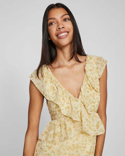 VIMONE S/L MAXI FLOUNCE DRESSThumbnail