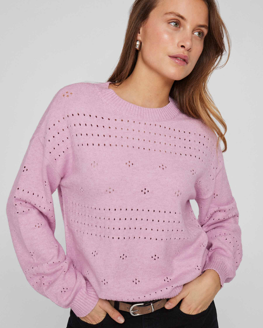 Viril l/s o-neck knit top