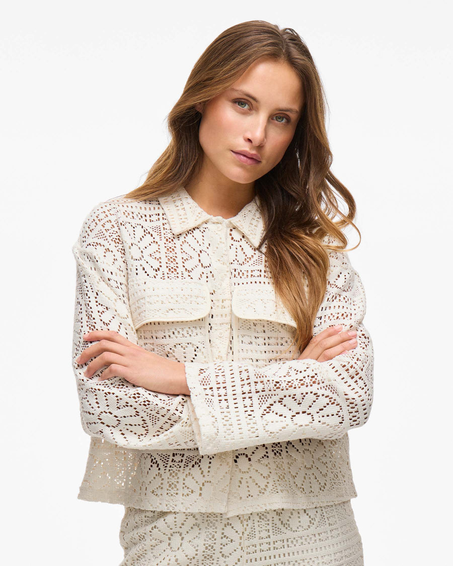 VIMERINDA CROCHET L/S CARDIGAN