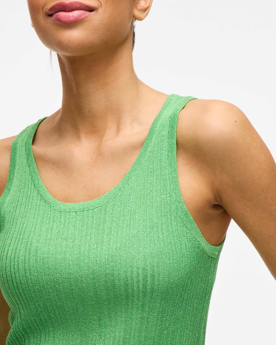 VIFAME S/L GLITTER KNIT TOP