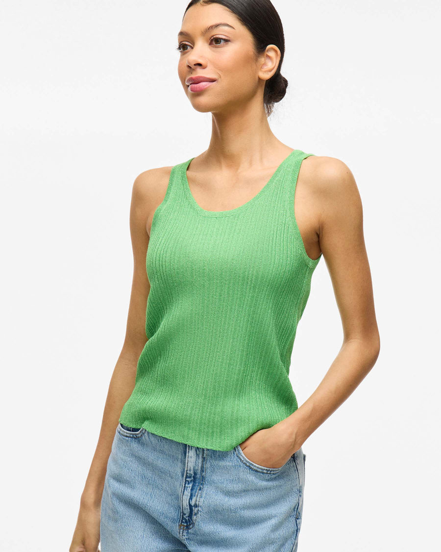 VIFAME S/L GLITTER KNIT TOP