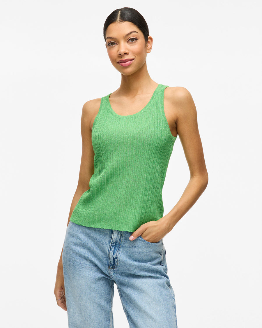 VIFAME S/L GLITTER KNIT TOP