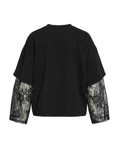 VIABIA LACE SLEEVE T-SHIRTThumbnail