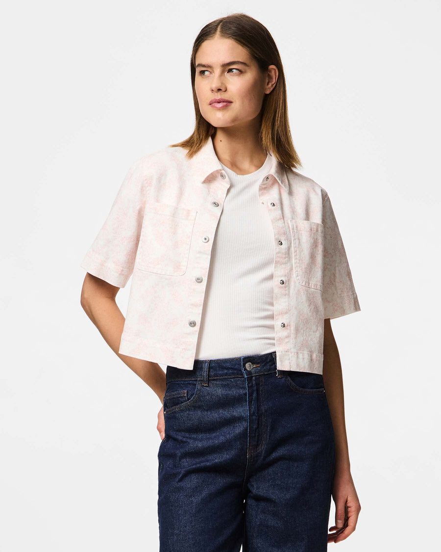 PCSALUME SS DENIM SHIRT