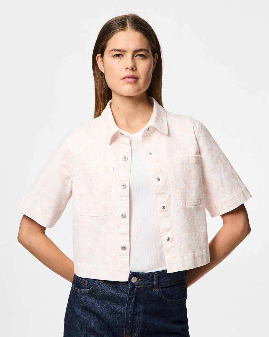 PCSALUME SS DENIM SHIRT