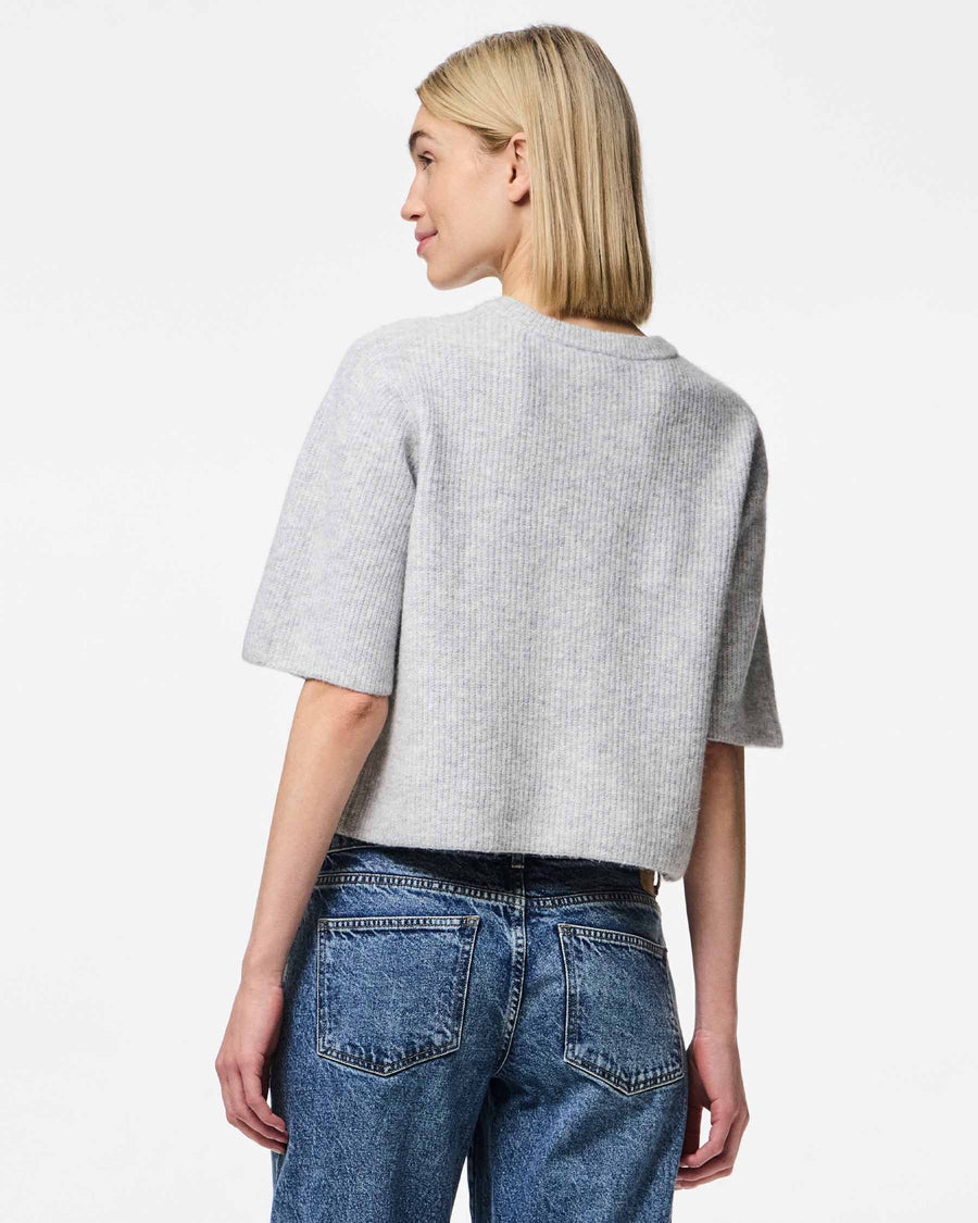 Pcsilly ss o-neck knit