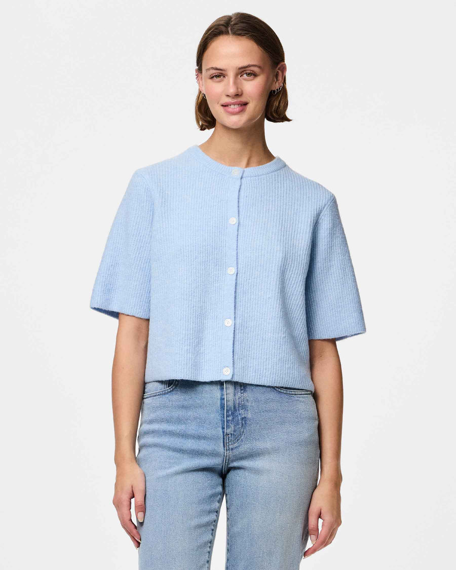 Pcsilly ss o-neck knit