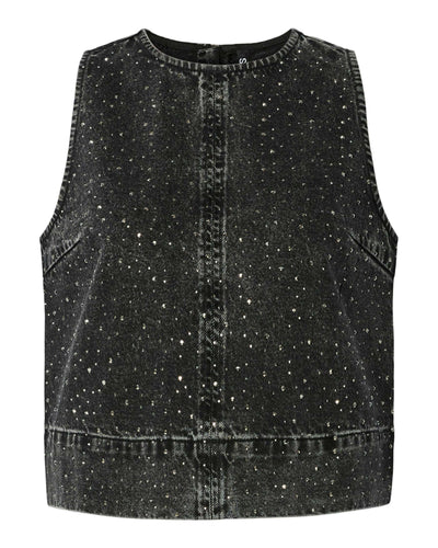 Pcnoel sl o-neck denim topThumbnail