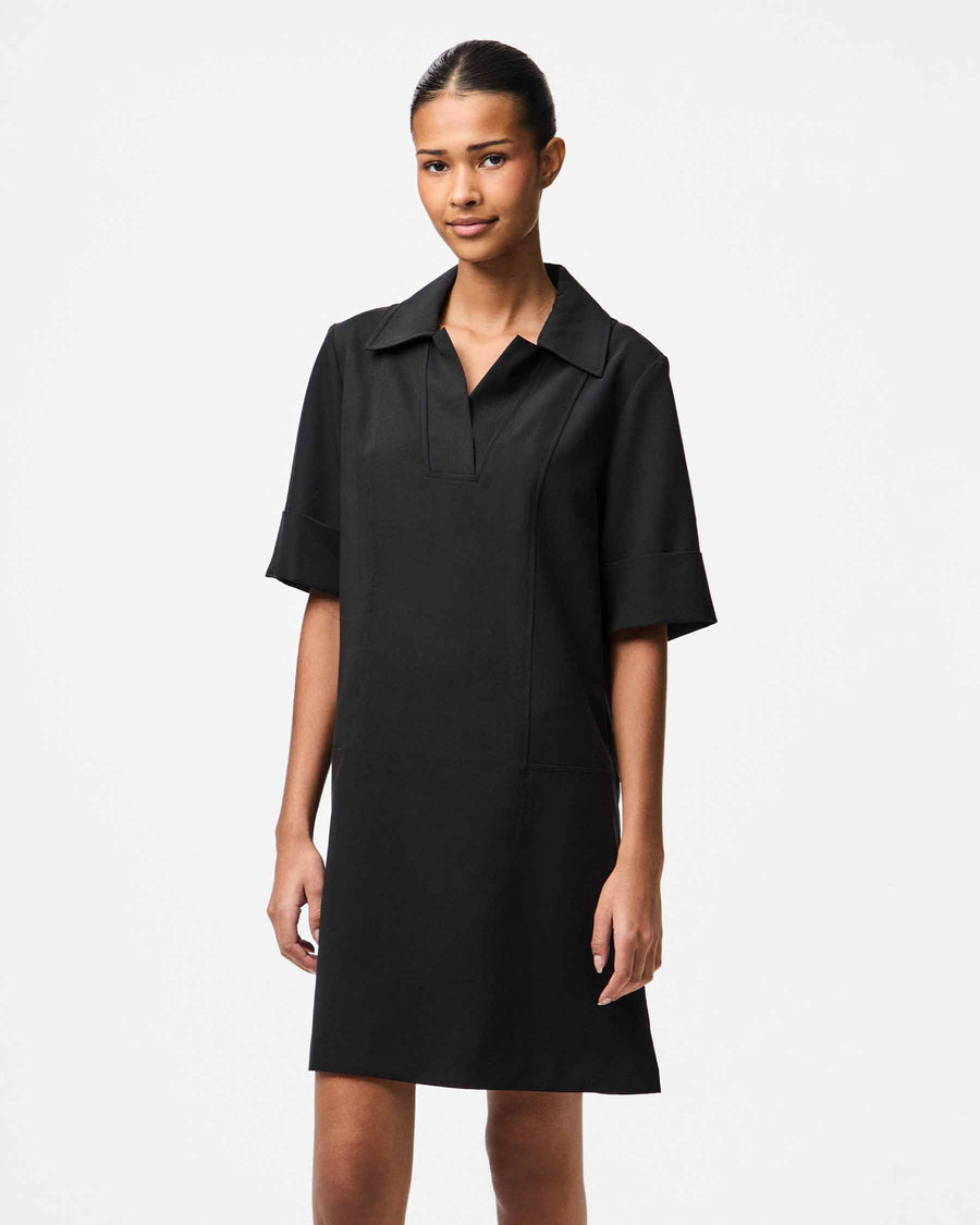 PCFRIDA SS V-NECK DRESS