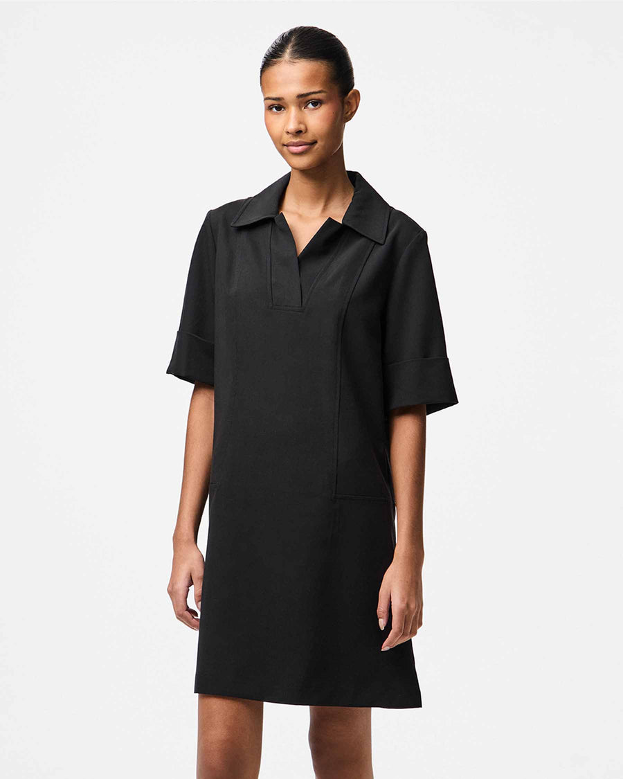 PCFRIDA SS V-NECK DRESS