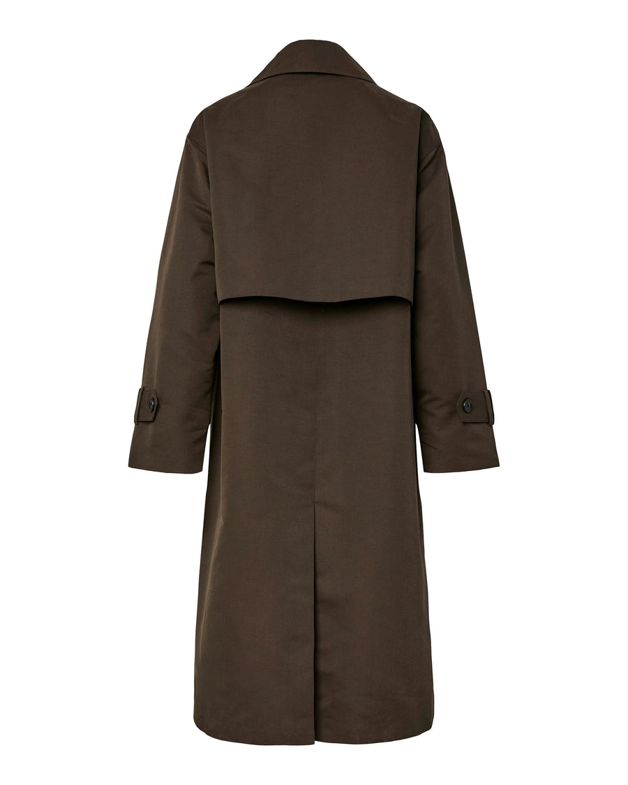 PCAGNES LS TIE TRENCHCOAT