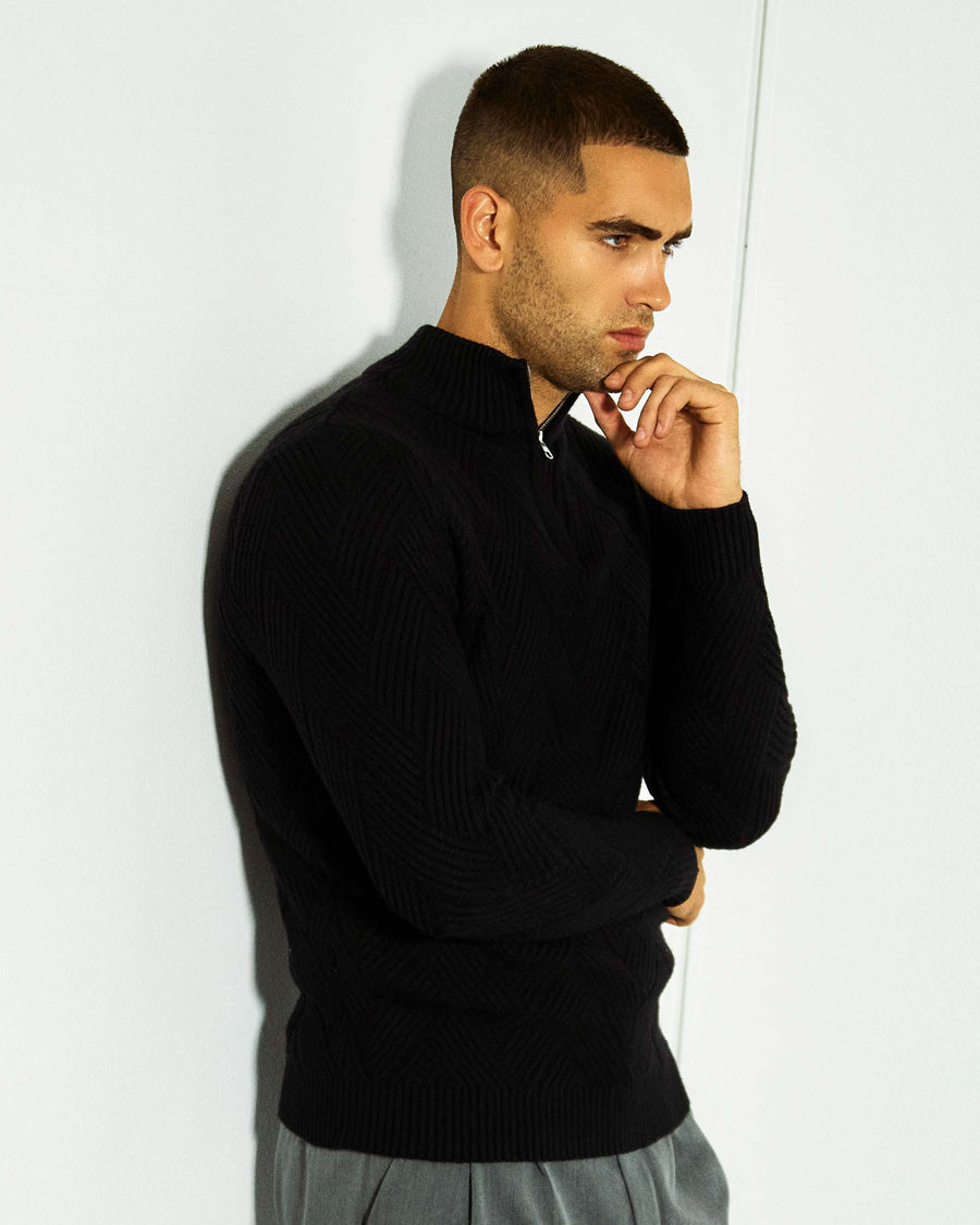 Mason half zip knit