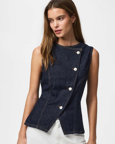 PCJULES SL DENIM VESTThumbnail