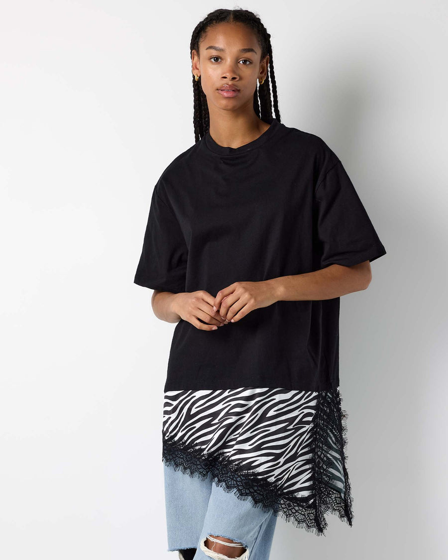 NMFILLA S/S OVERSIZE SATIN