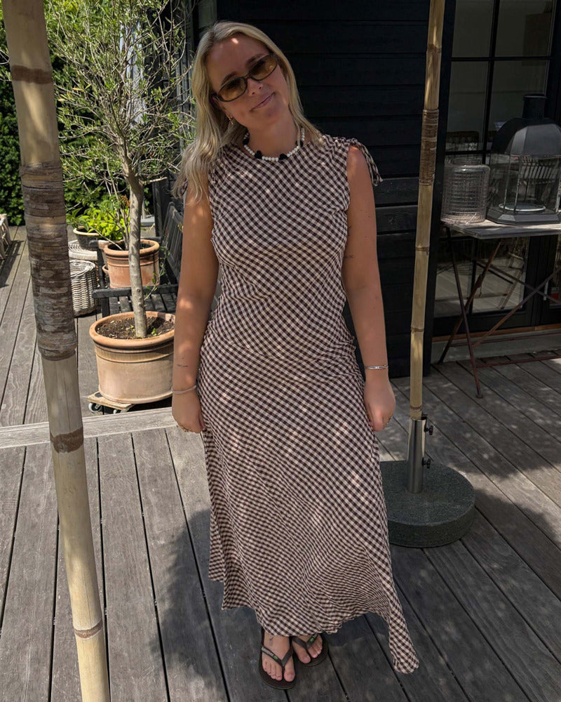 Kyla check dress