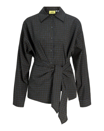 JXVIOLA POPLIN WRAP TIE SHIRTThumbnail