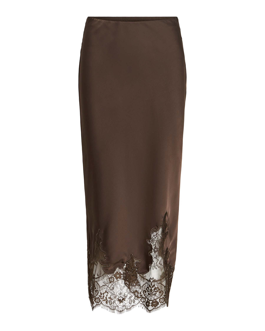 VISABEL HW MIDI LACE SKIRT