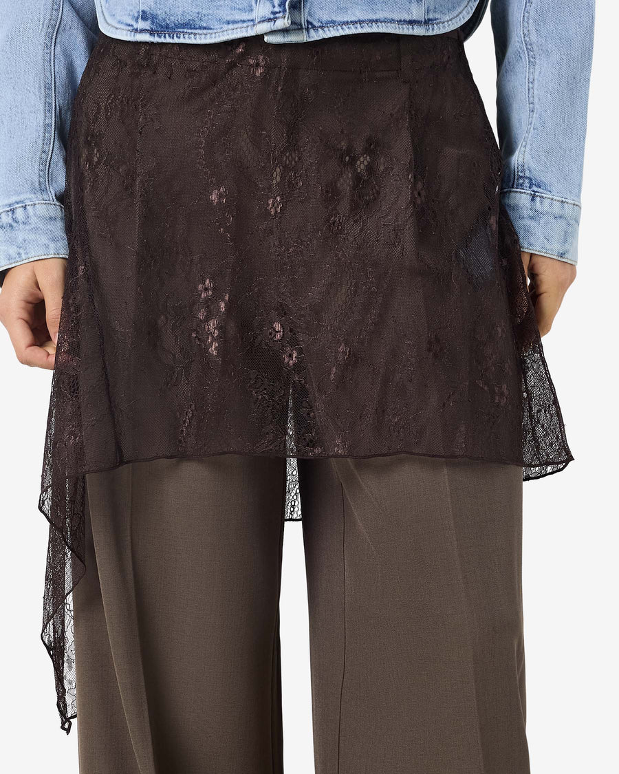 NMIDA ELASTICATED LACE SKIRT