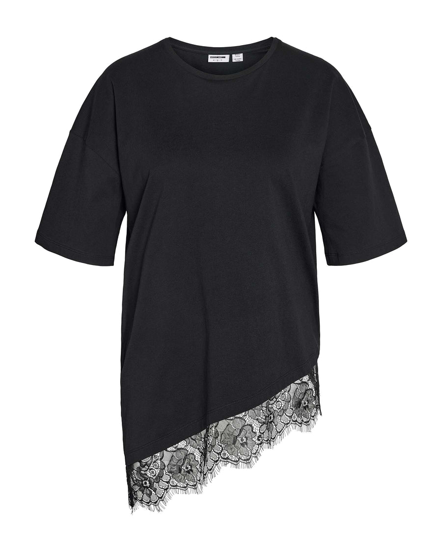 NMEASY LACE DETAIL T-SHIRT