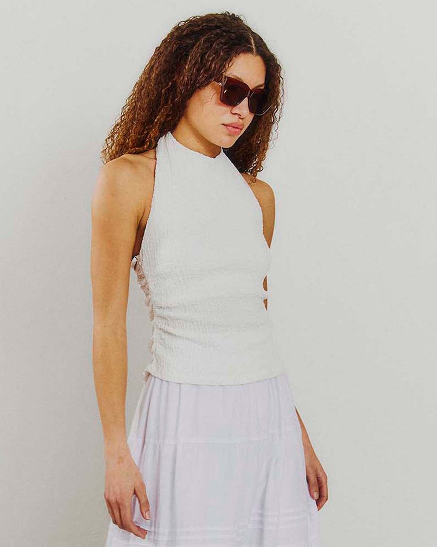 Purfelli halterneck top