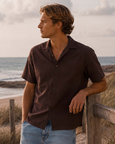 Mario linen shirt ssThumbnail