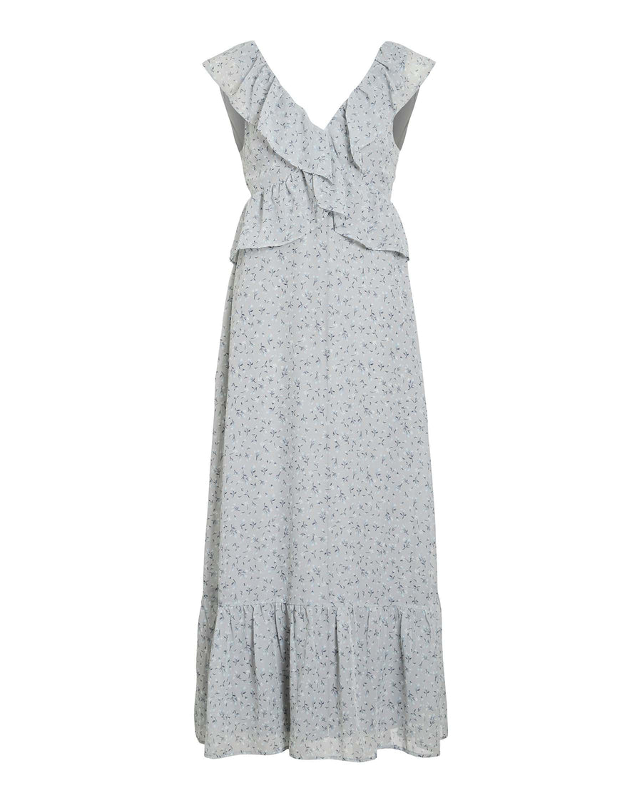 VIMONE S/L MAXI FLOUNCE DRESS