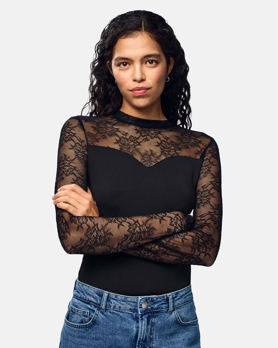 PCMILLY LS LACE BODY