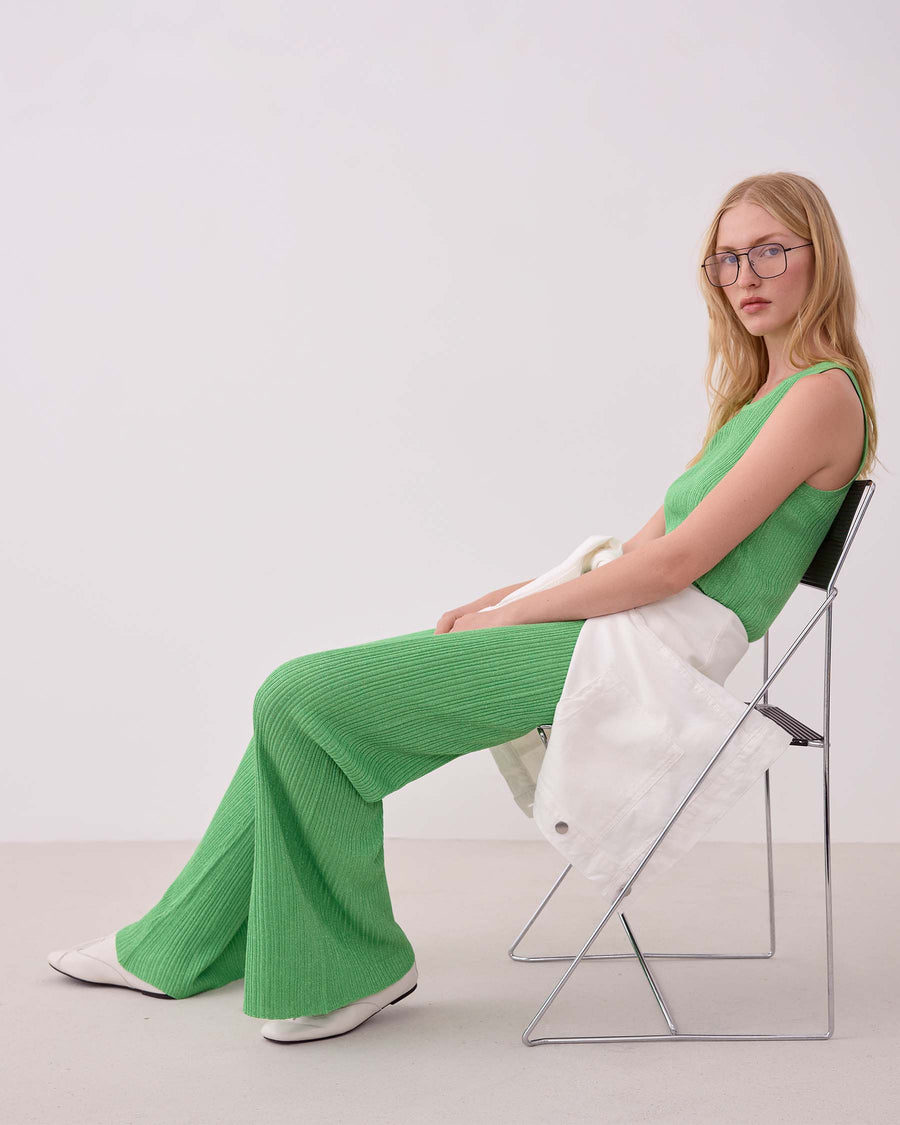 VIFAME RIB KNIT PANTS