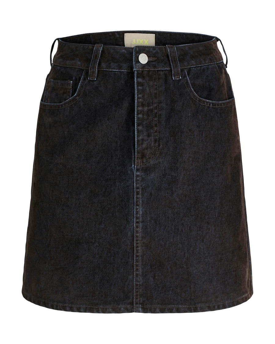 JXMIA FLOCK SHORT DENIM SKIRT