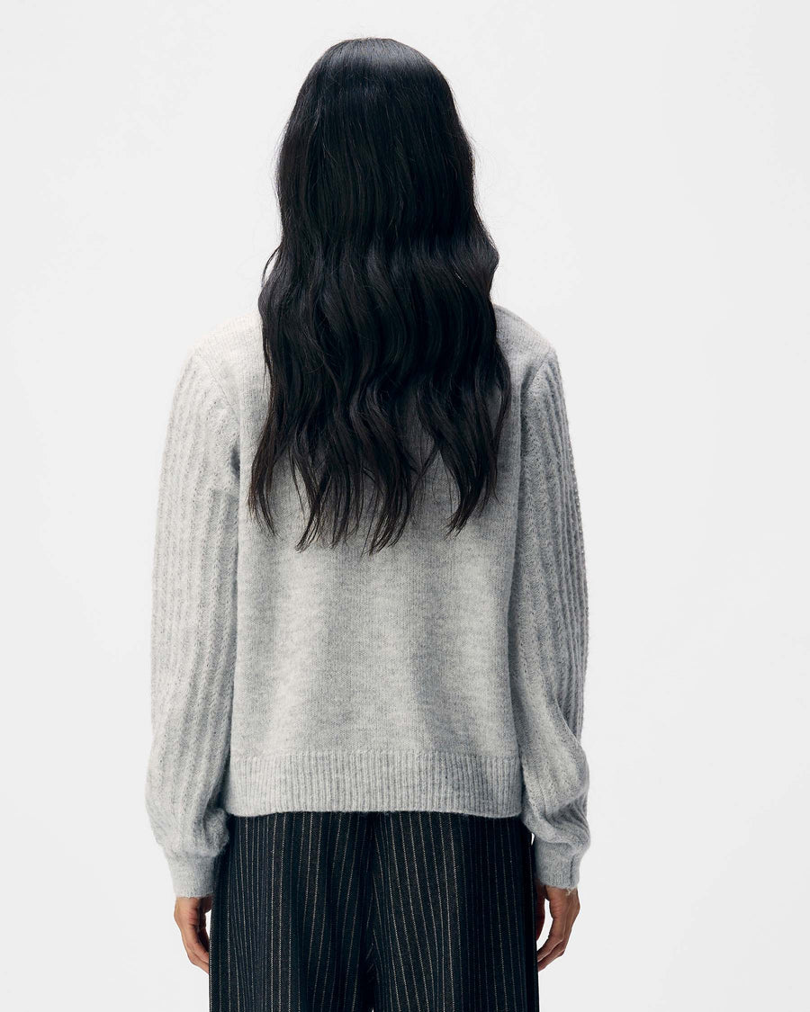 OBJFLORA KNIT BUTTON CARDIGAN