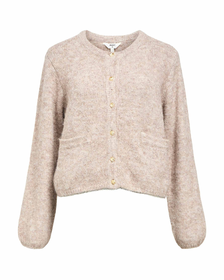 OBJSAGGIA RE L/S KNIT CARDIGAN