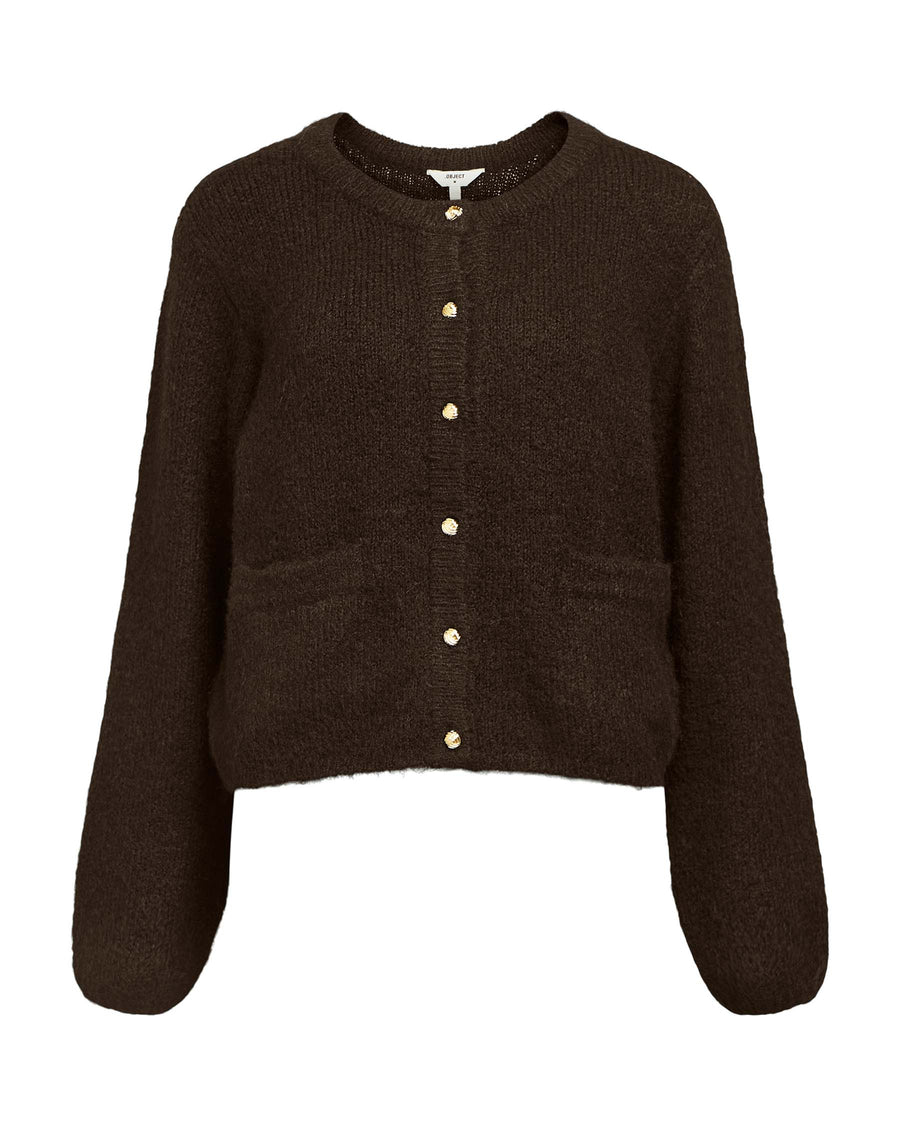 OBJSAGGIA RE L/S KNIT CARDIGAN