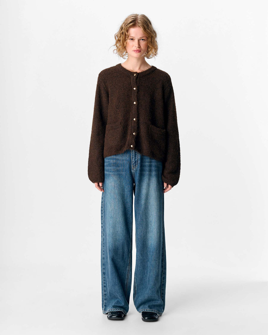 OBJSAGGIA RE L/S KNIT CARDIGAN