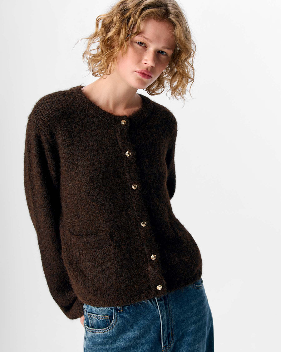 OBJSAGGIA RE L/S KNIT CARDIGAN