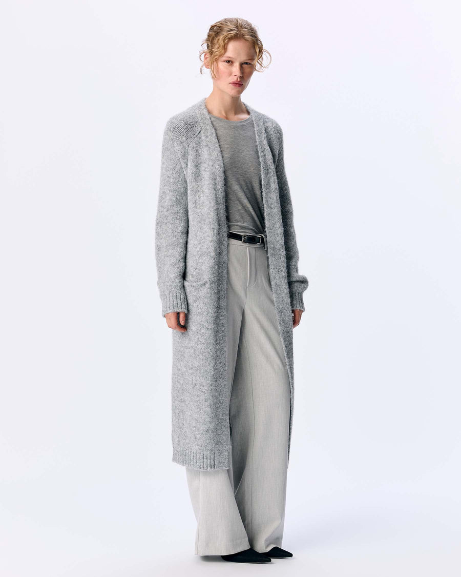 OBJMILU LONG KNIT CARDIGAN