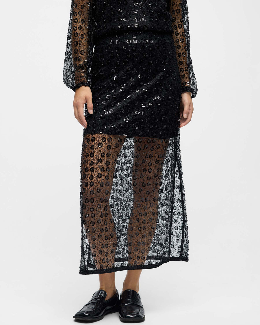 OBJMAISY HW LONG SKIRT