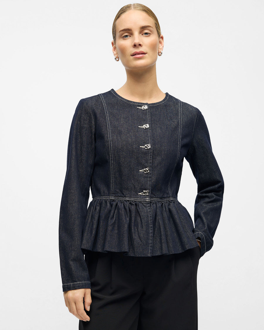 Objanita ls denim blazer