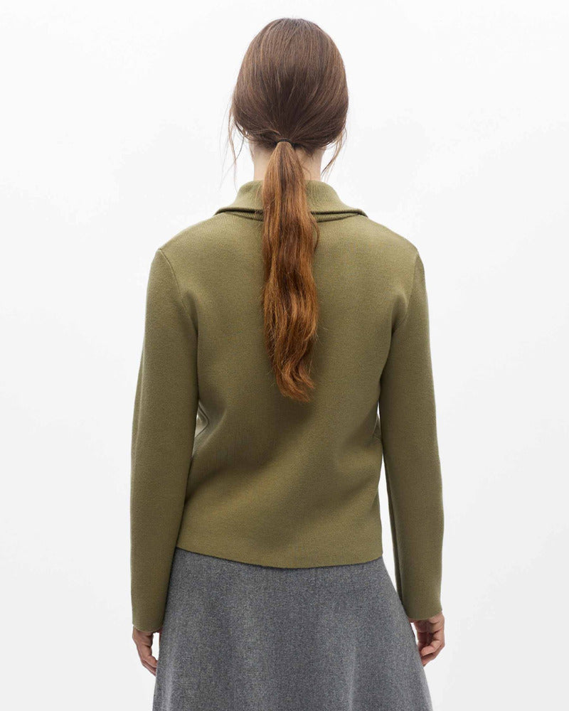 OBJREYNARD L/S RE ZIP CARDIGAN