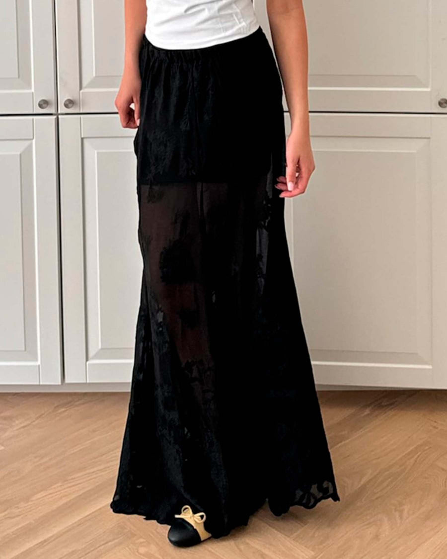 Ellinoric lace maxi skirt