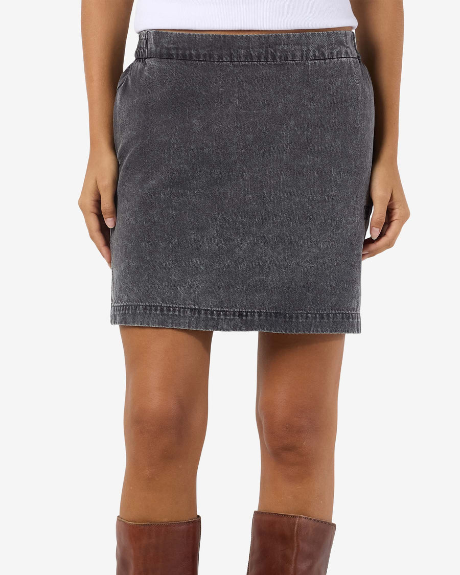 NMOREGON MID RISE DENIM SKIRT