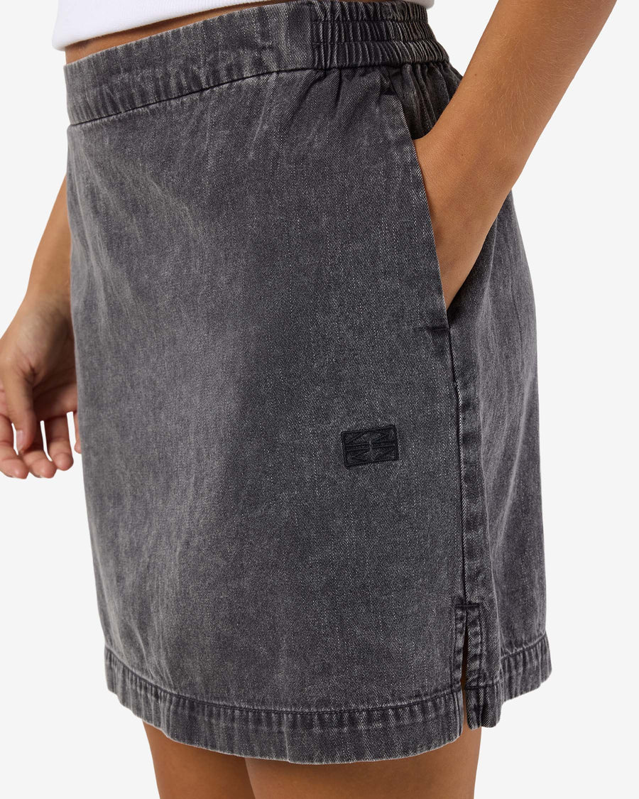 NMOREGON MID RISE DENIM SKIRT