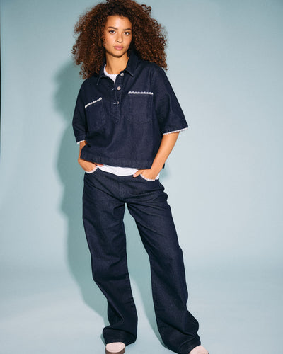 NMINDIE DENIM LACE SHIRTThumbnail